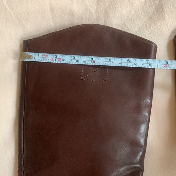 Zara Dark Brown Chocolate Leather Boots, size 8 US / 39 EU - Picture 9 of 12